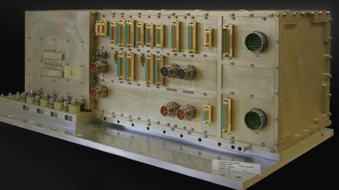 View of Control Electronic Unit developed for the Alpha Magnetic Spectrometer experiment