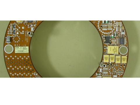 Solar Array Drive Electronics (SADE), shaped to be fully integrated with the Solar Array Drive Mechanism (SADM)