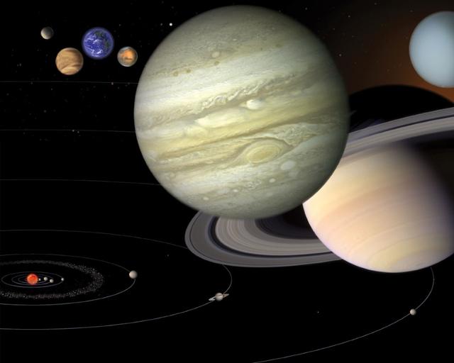 View of the solar system form Jupiter. Airbus Crisa´s electronics participate on exploration missions of Jupiter and Mars among others View of the solar system form Jupiter. Airbus Crisa´s electronics participate on exploration missions of Jupiter and Mars among others