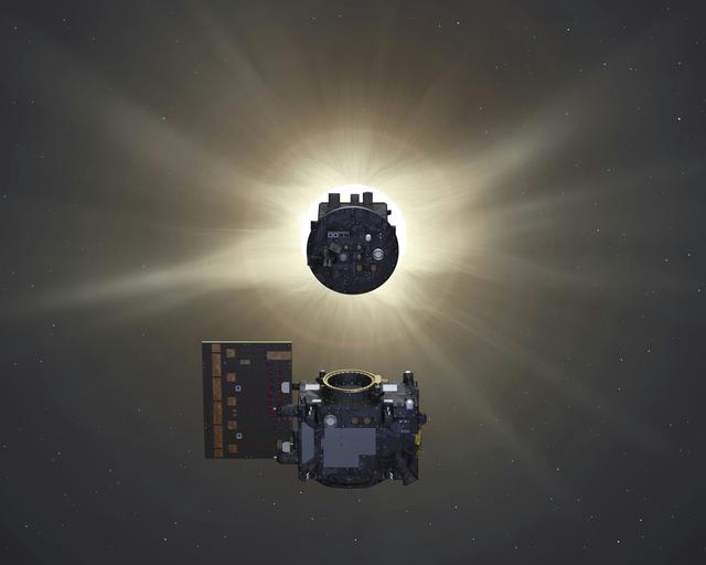 Proba-3 Occulter eclipses Sun for Coronagraph spacecraft Proba-3 Occulter eclipses Sun for Coronagraph spacecraft