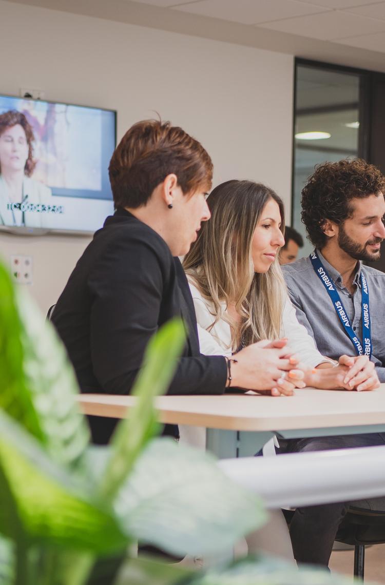 Airbus Crisa teams in the offices